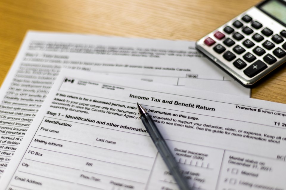 [Image of Tax Documents]